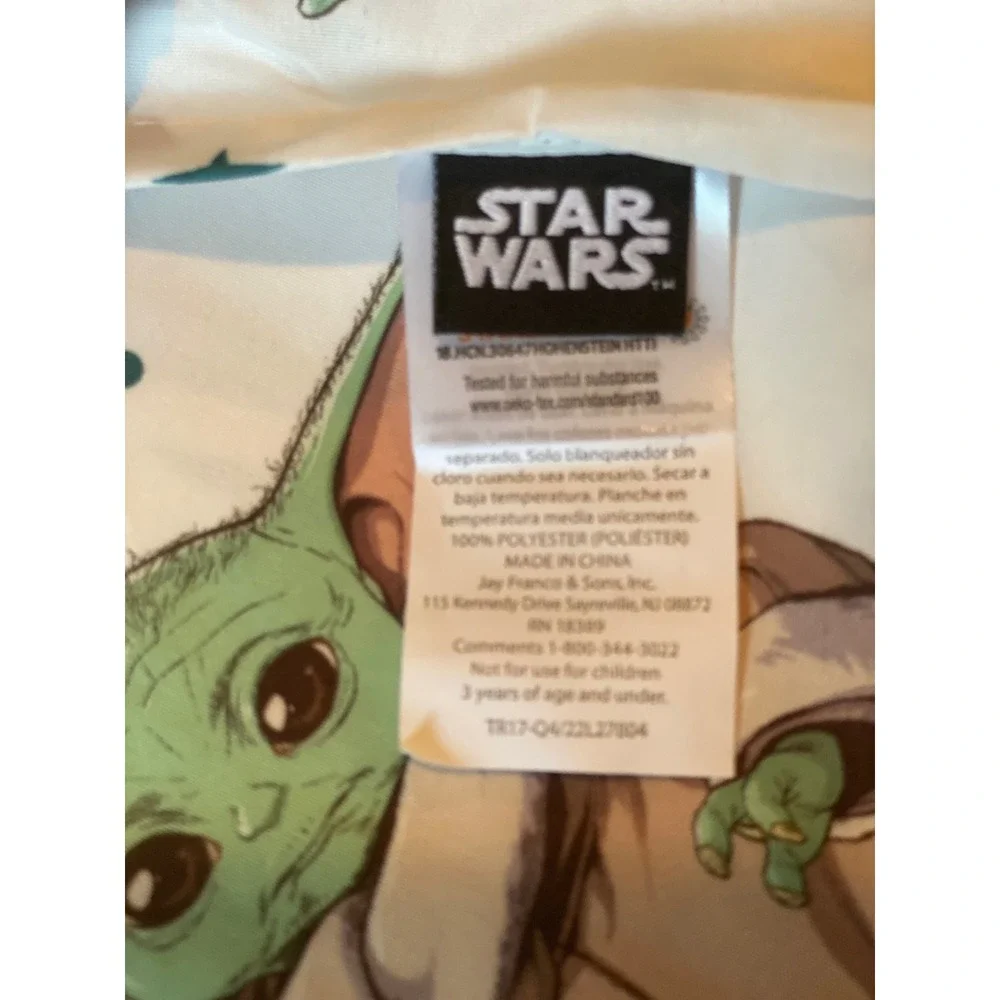 Star Wars The Mandalorian Baby Yoda Twin Flat Sheet‎ Precious Cargo